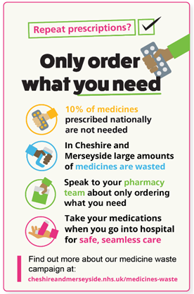Help reduce medication waste and support the NHS across Cheshire and Merseyside